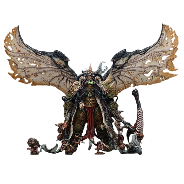Warhammer 40k: Mortarion Daemon Primarch of Nurgle with Ancient weapons The Lantern and Silence: Action Figure - Joy Toy Action Figures