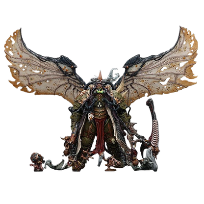 Warhammer 40k: Mortarion Daemon Primarch of Nurgle with Ancient weapons The Lantern and Silence: Action Figure - Joy Toy Action Figures