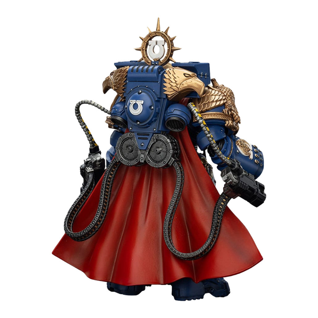 Warhammer 40k: Space Marine 2: Ultramarines: Marneus Calgar: Chapter Master with MKX Gravis Armour and Gauntlets of Ultramar: Action Figure - Joy Toy Action Figures