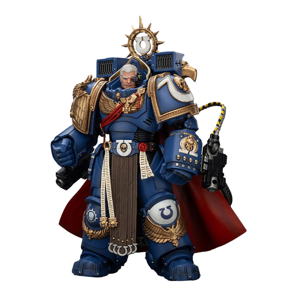 Warhammer 40k: Space Marine 2: Ultramarines: Marneus Calgar: Chapter Master with MKX Gravis Armour and Gauntlets of Ultramar: Action Figure - Joy Toy Action Figures