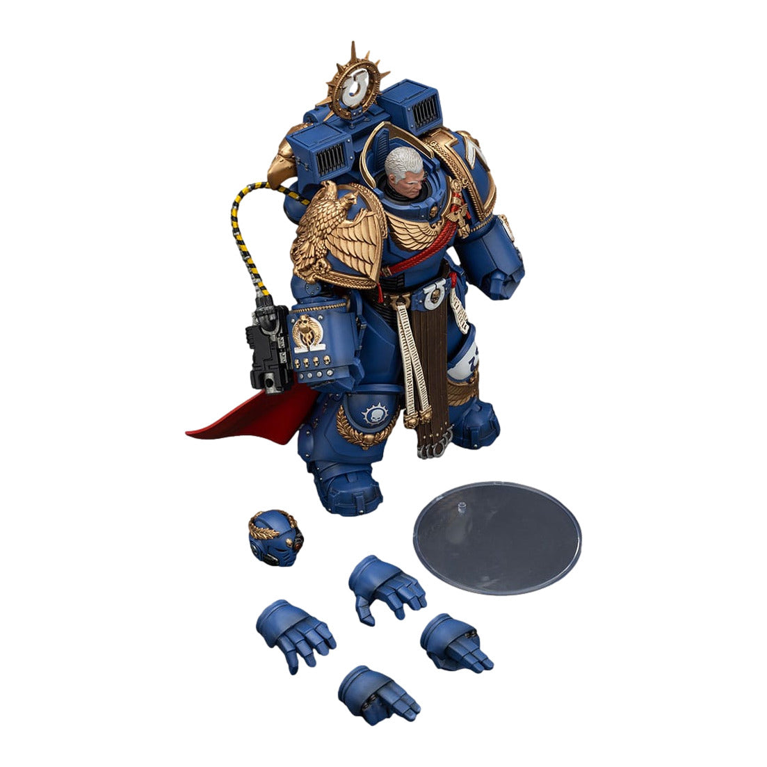 Warhammer 40k: Space Marine 2: Ultramarines: Marneus Calgar: Chapter Master with MKX Gravis Armour and Gauntlets of Ultramar: Action Figure - Joy Toy Action Figures