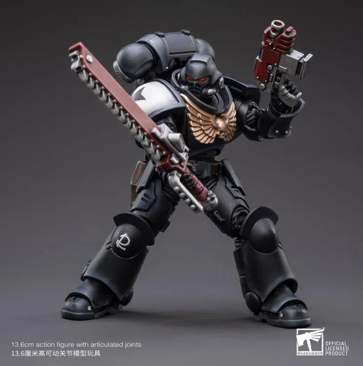 Warhammer 40k: Space Marines: Black Templars: Assault Intercessor: Outriders: Brother Valtus: Action Figure: Joy Toy Joy Toy