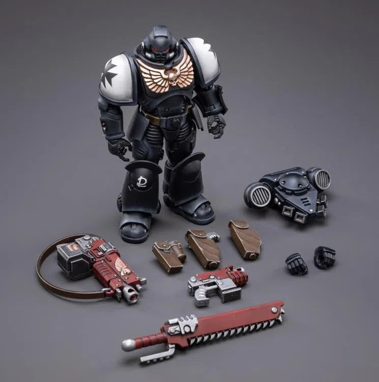 Warhammer 40k: Space Marines: Black Templars: Assault Intercessor: Outriders: Brother Valtus: Action Figure: Joy Toy Joy Toy