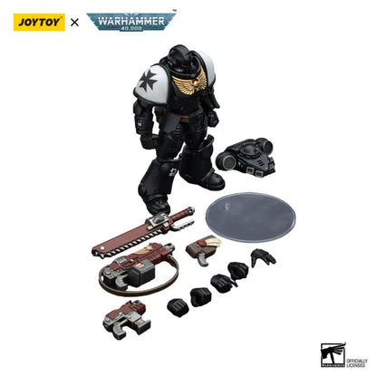 Warhammer 40k: Space Marines: Black Templars: Assault Intercessor: Outriders: Brother Valtus - Joy Toy Action Figures