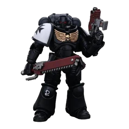 Warhammer 40k: Space Marines: Black Templars: Assault Intercessor: Outriders: Brother Valtus - Joy Toy Action Figures
