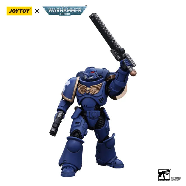 Warhammer 40k: Space Marines: Ultramarines: Assault Intercessor: Brother Catonus: Action Figure: Joy Toy - Joy Toy Action Figure