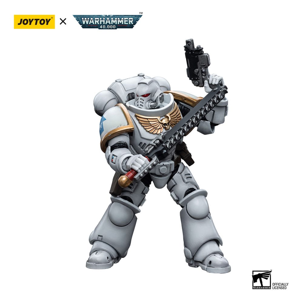 Warhammer 40k: Space Marines: White Consuls Intercessors (Version 1): Action Figure - Joy Toy Action Figure