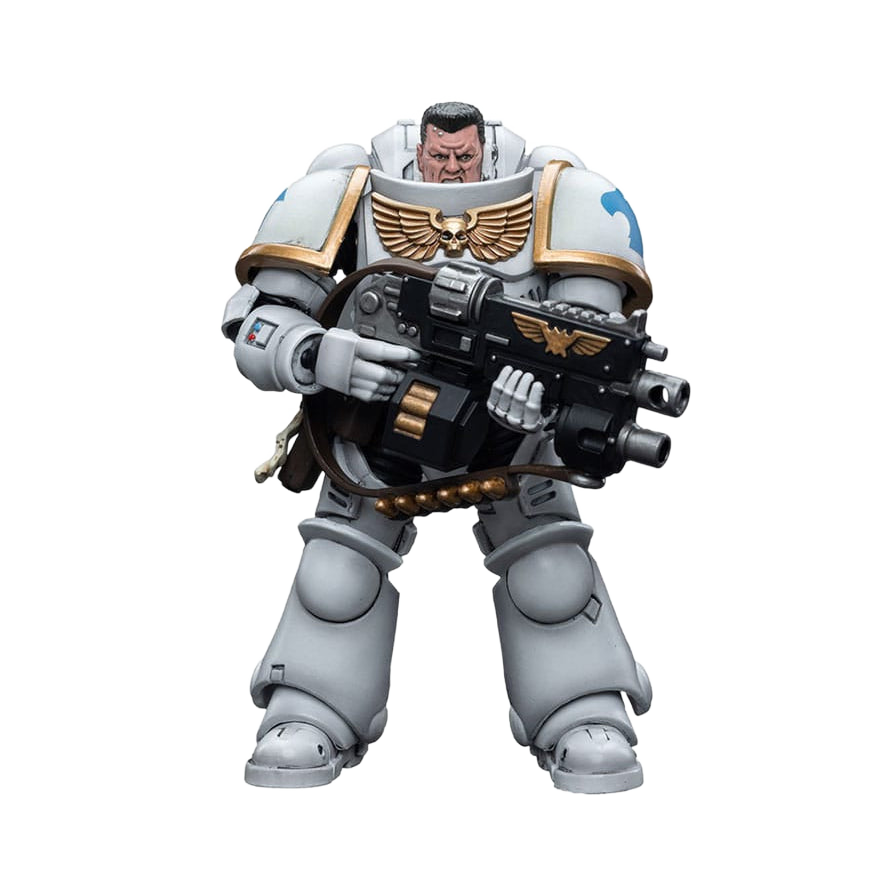 Warhammer 40k: Space Marines: White Consuls Intercessors (Version 1): Action Figure - Joy Toy Action Figures
