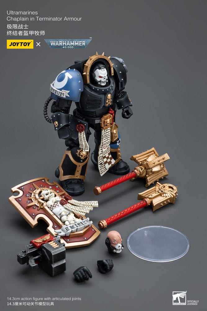 Warhammer 40k: Ultramarines: Chaplain in Terminator Armour: Action Figure - Joy Toy Action Figure