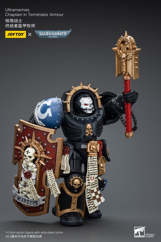 Warhammer 40k: Ultramarines: Chaplain in Terminator Armour: Action Figure - Joy Toy Action Figure