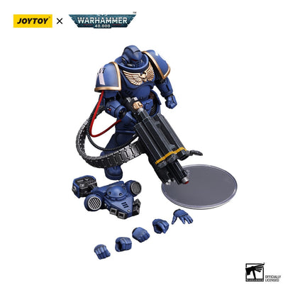 Warhammer 40k: Ultramarines: Desolation Marine with Castellan Launcher (Superfrag): Action Figure - Joy Toy Action Figure