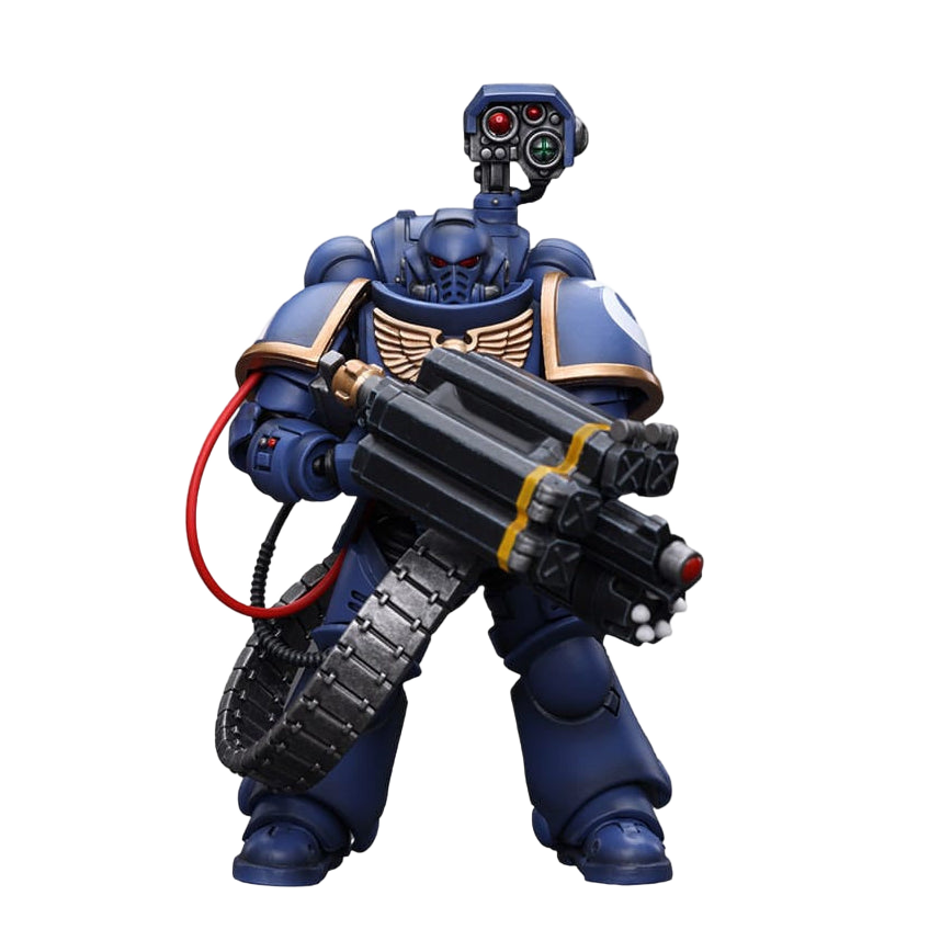 Warhammer 40k: Ultramarines: Desolation Marine with Castellan Launcher (Superfrag): Action Figure - Joy Toy Action Figures