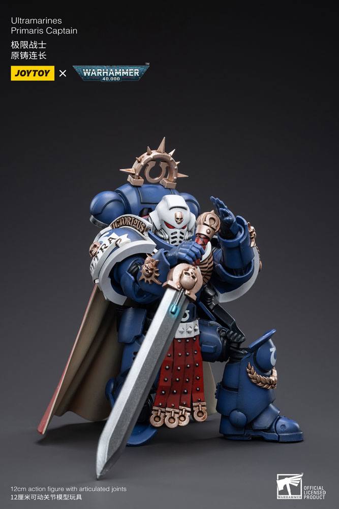 Warhammer 40k: Ultramarines: Primaris Captain: Action Figure - Joy Toy Action Figure