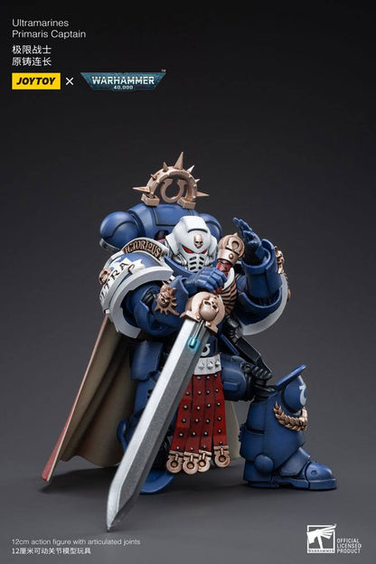 Warhammer 40k: Ultramarines: Primaris Captain: Action Figure - Joy Toy Action Figure