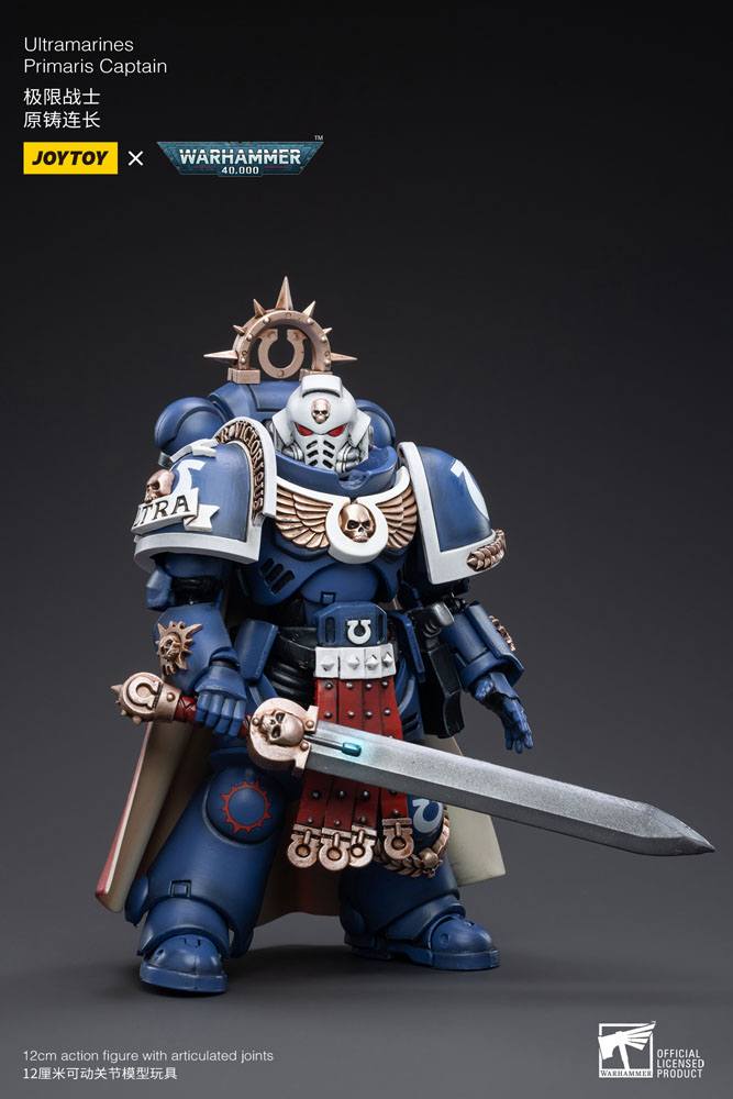 Warhammer 40k: Ultramarines: Primaris Captain: Action Figure - Joy Toy Action Figure