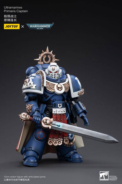 Warhammer 40k: Ultramarines: Primaris Captain: Action Figure - Joy Toy Action Figure