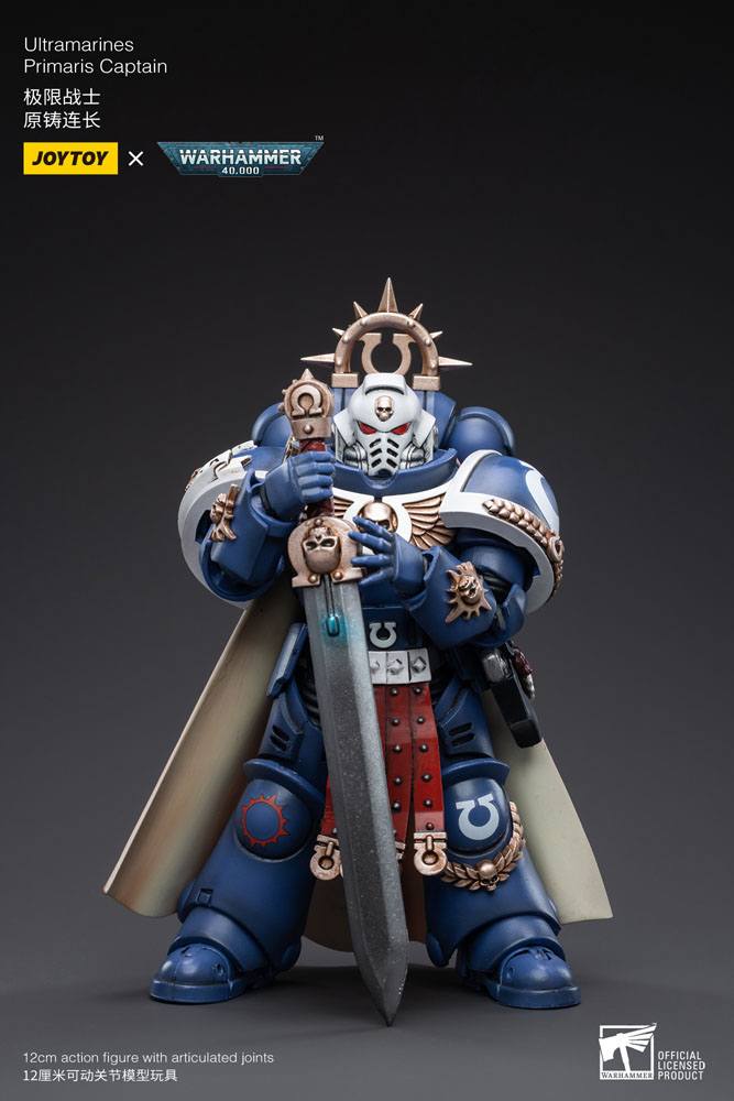 Warhammer 40k: Ultramarines: Primaris Captain: Action Figure - Joy Toy Action Figure