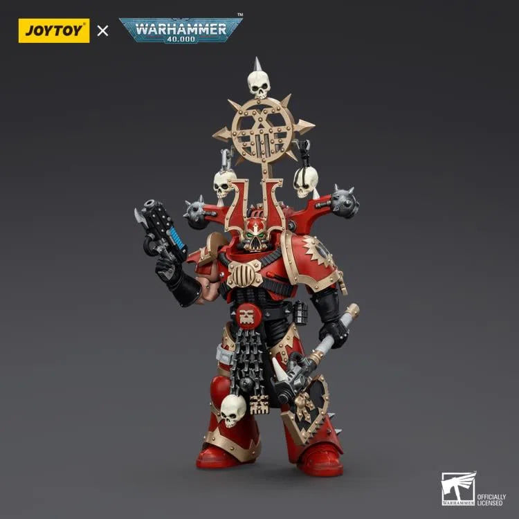 Warhammer 40k: World Eaters: Khorne Berzerker With Berzerker Icon: Action Figure: Joy Toy Joy Toy