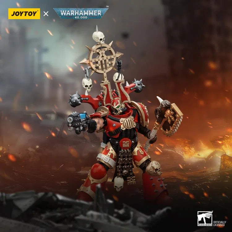 Warhammer 40k: World Eaters: Khorne Berzerker With Berzerker Icon: Action Figure: Joy Toy Joy Toy