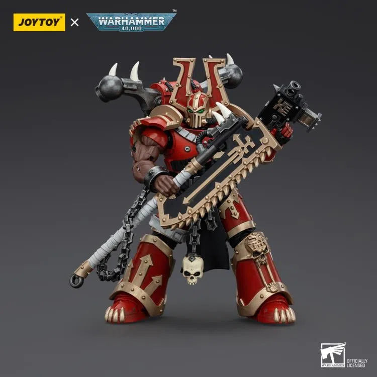 Warhammer 40k: World Eaters: Khorne Berzerker With Eviscerator Chainaxe: Action Figure: Joy Toy Joy Toy