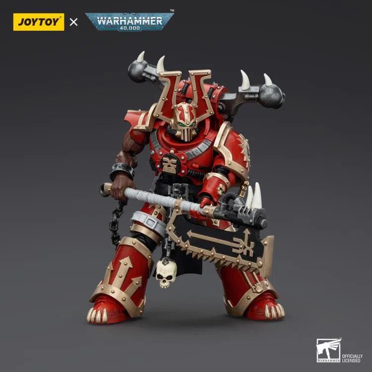 Warhammer 40k: World Eaters: Khorne Berzerker With Eviscerator Chainaxe: Action Figure: Joy Toy Joy Toy