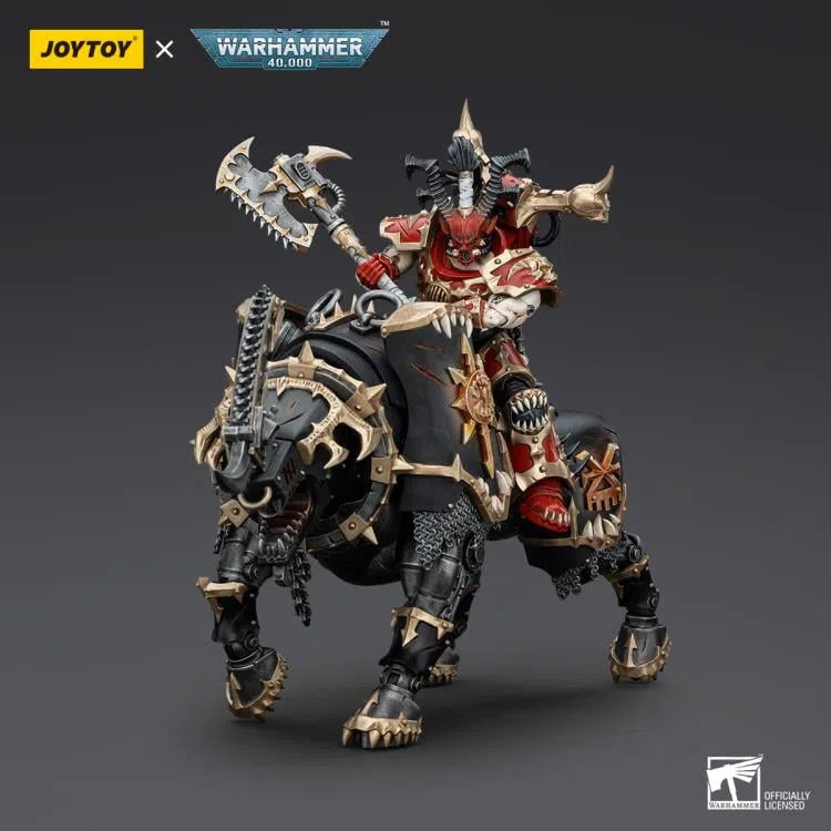 Warhammer 40k: World Eaters: Lord Invocatus with Khrone Juggernaut Daemon: Action Figure: Joy Toy Joy Toy