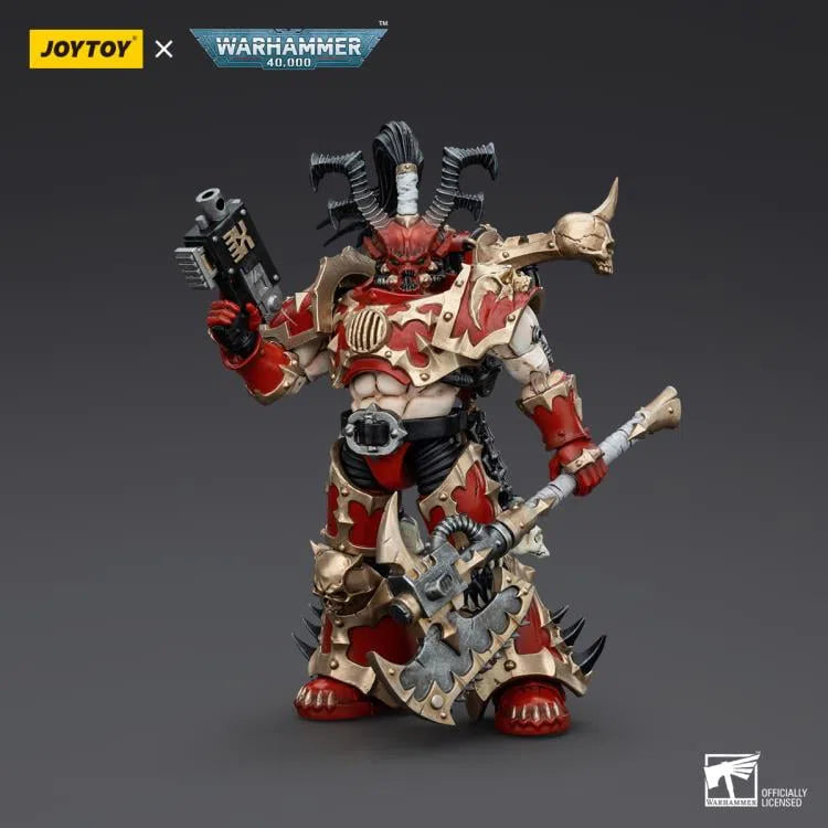 Warhammer 40k: World Eaters: Lord Invocatus with Khrone Juggernaut Daemon: Action Figure: Joy Toy Joy Toy