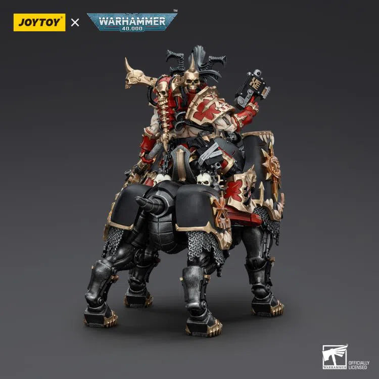 Warhammer 40k: World Eaters: Lord Invocatus with Khrone Juggernaut Daemon: Action Figure: Joy Toy Joy Toy