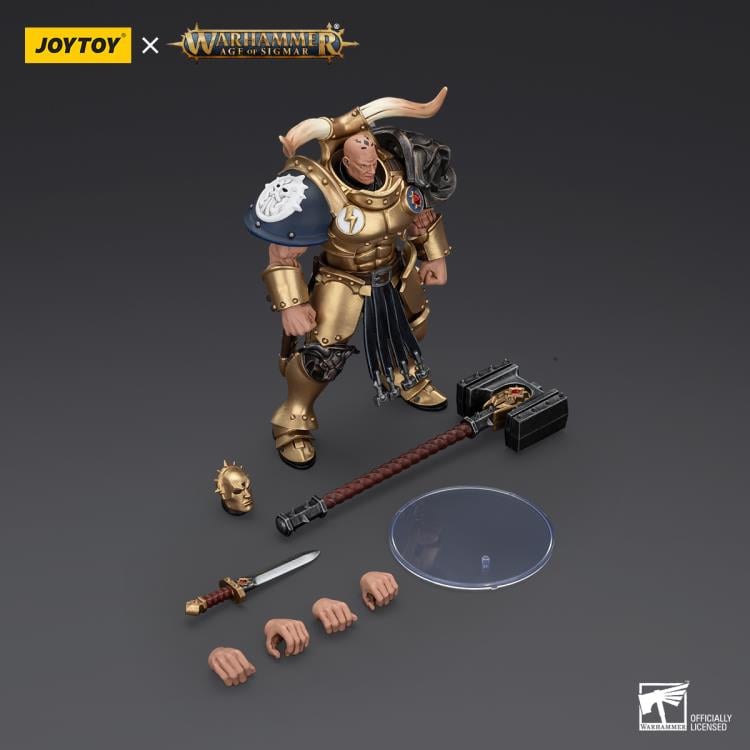 Warhammer: Age Of Sigmar: Stormcast Eternals: The Blacktalons: Rostus Oxen hammer: Action Figure: Joy Toy Joy Toy