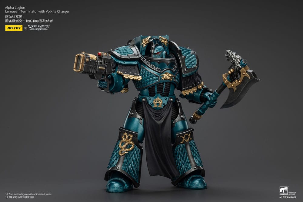 Warhammer The Horus Heresy Action Figure Alpha Legion Lernaean Terminator with Volkite Charger 20 cm - Joy Toy Action Figures