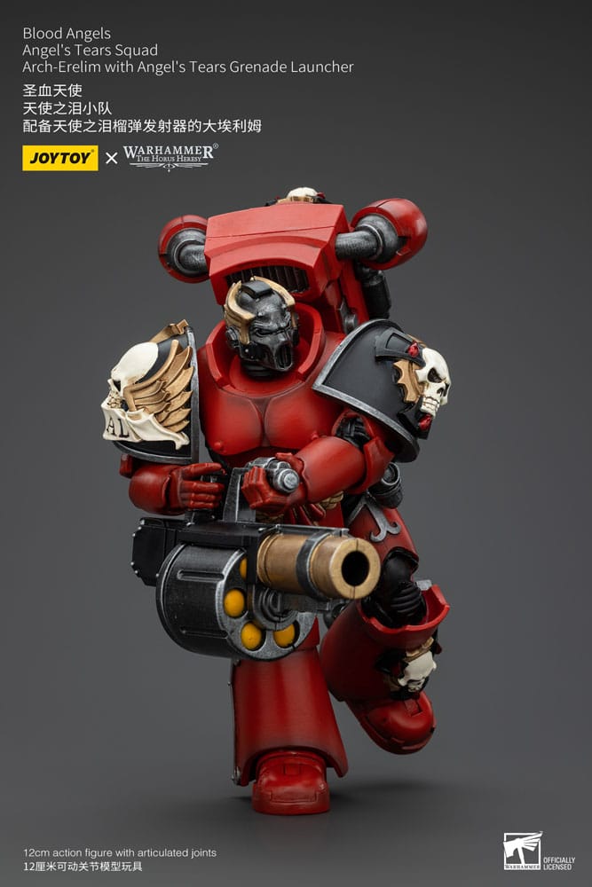 Warhammer The Horus Heresy Action Figure Blood Angels Angel's Tears Squad Arch-Erelim with Angel's Tears Grenade Launcher - Joy Toy Action Figure