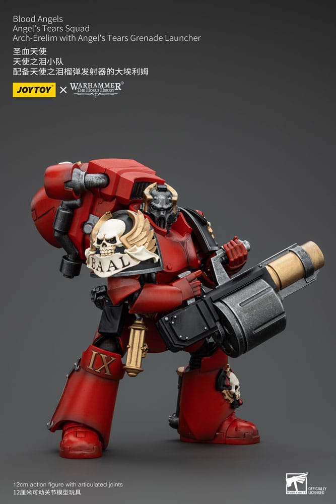 Warhammer The Horus Heresy Action Figure Blood Angels Angel's Tears Squad Arch-Erelim with Angel's Tears Grenade Launcher - Joy Toy Action Figure
