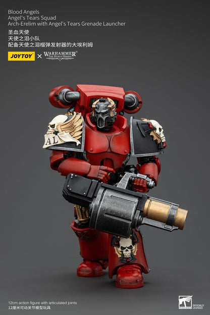 Warhammer The Horus Heresy Action Figure Blood Angels Angel's Tears Squad Arch-Erelim with Angel's Tears Grenade Launcher - Joy Toy Action Figure