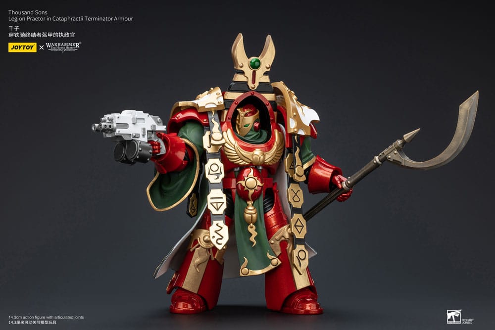 Warhammer The Horus Heresy Action Figure Thousand sons Legion Praetor in Cataphractii Terminator Armour - Joy Toy Action Figure