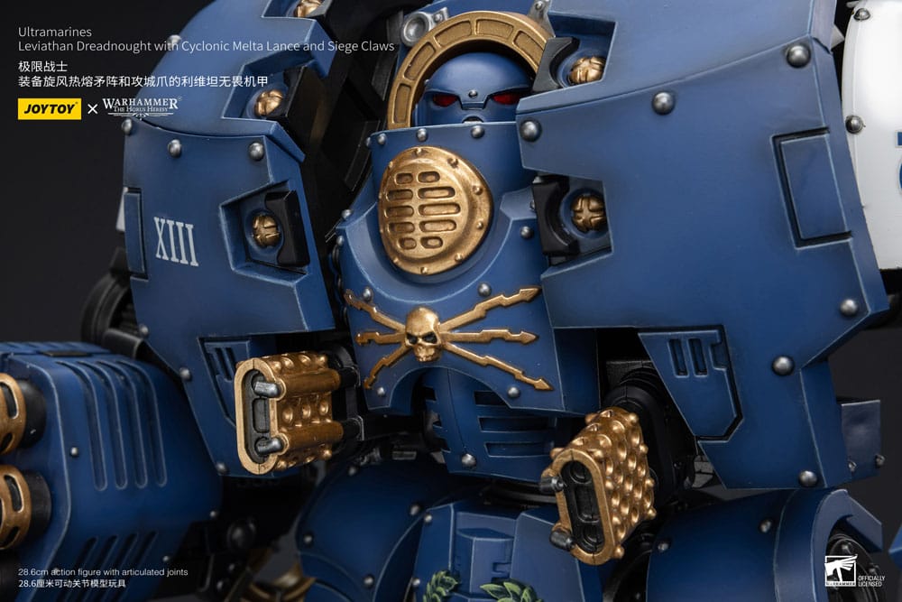Warhammer The Horus Heresy Action Figure Ultramarines Leviathan Dreadnought with Cyclonic Melta Lance And Siege Claws - Joy Toy Action Figure