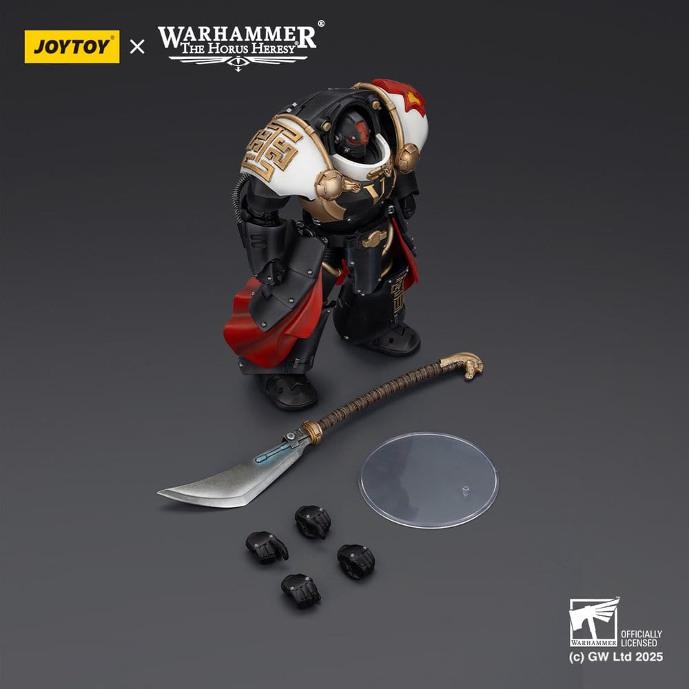 Warhammer The Horus Heresy Action Figure White Scars Ebon Keshig Terminator 1 with Power Glaive 13 cm - Joy Toy (CN) Action Figures