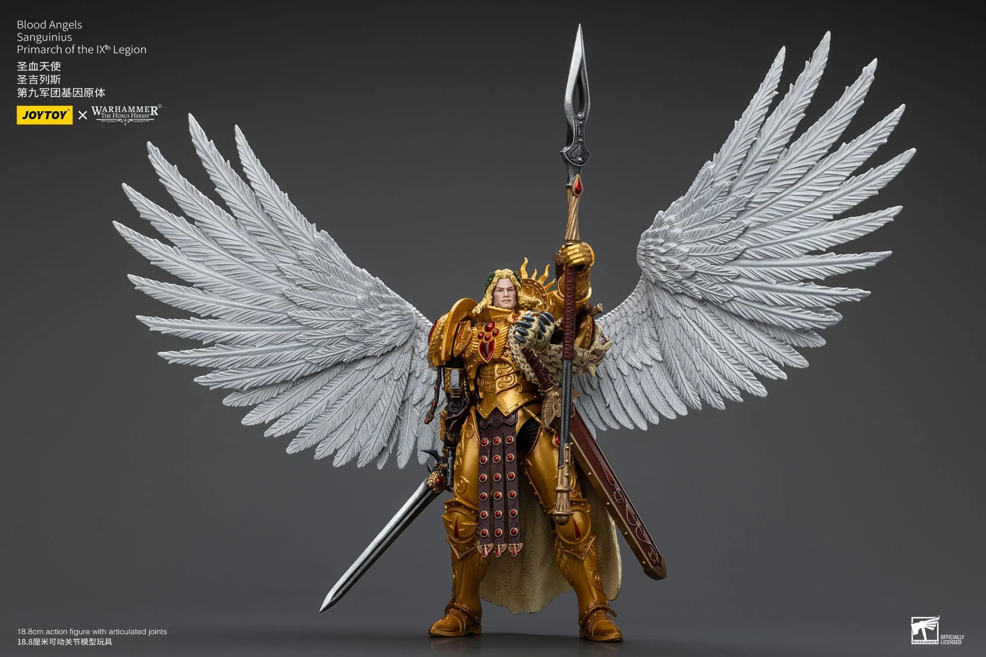 Warhammer The Horus Heresy: Blood Angels:Sanguinius Primarch of the IXth Legion: Action Figure: Joy Toy Joy Toy