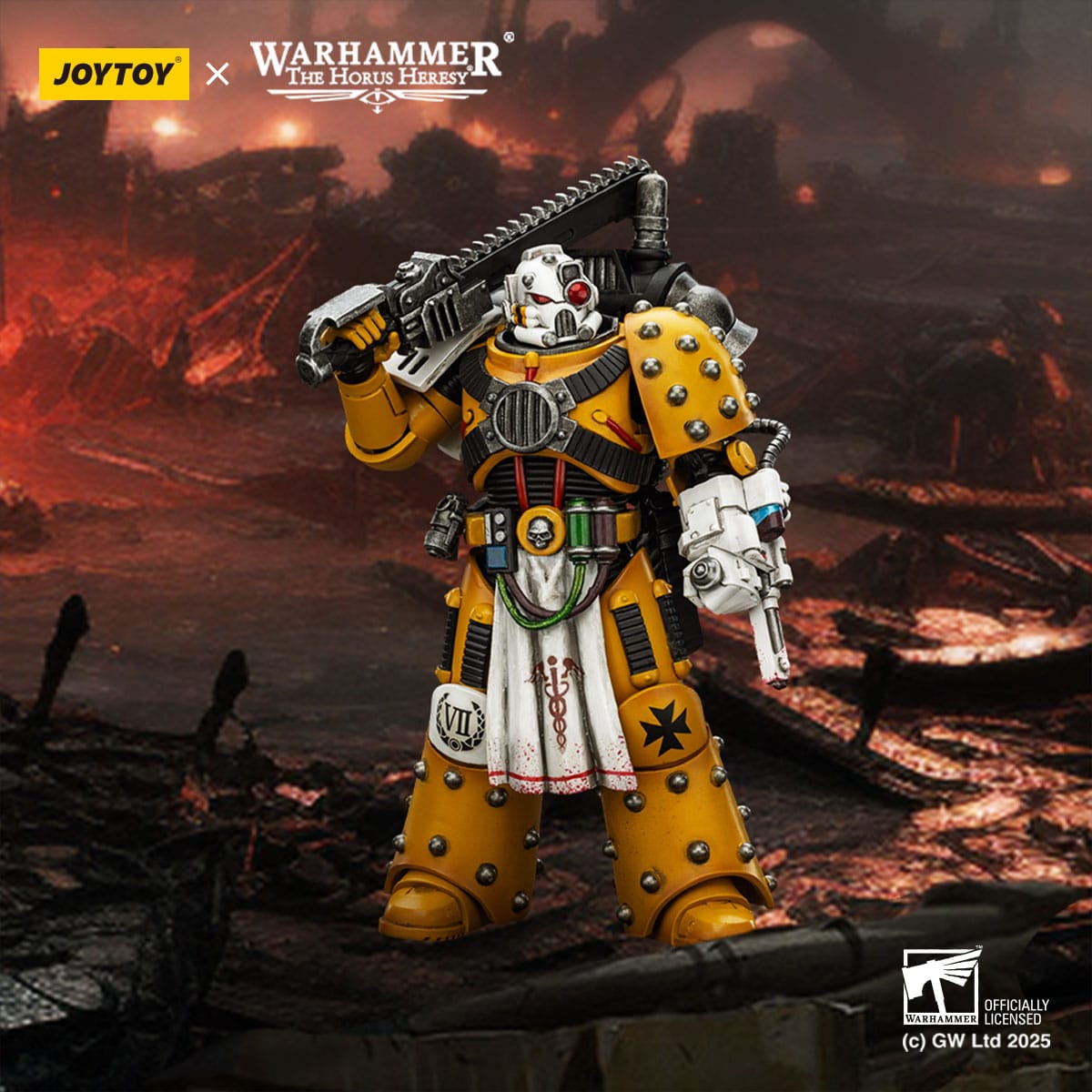 Warhammer: The Horus Heresy: Imperial Fists: Legion Apothecary: 1/18 Scale Action Figure - Joy Toy Action Figure