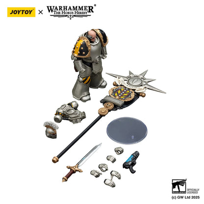 Warhammer: The Horus Heresy: Iron Warriors: Command Squad Chosen with Legion Standard - Joy Toy Action Figures
