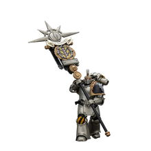 Warhammer: The Horus Heresy: Iron Warriors: Command Squad Chosen with Legion Standard - Joy Toy Action Figures