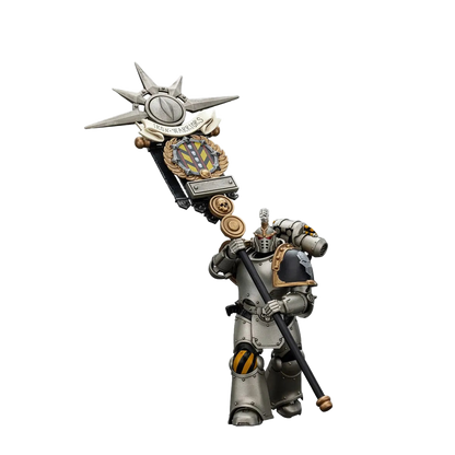 Warhammer: The Horus Heresy: Iron Warriors: Command Squad Chosen with Legion Standard - Joy Toy Action Figures