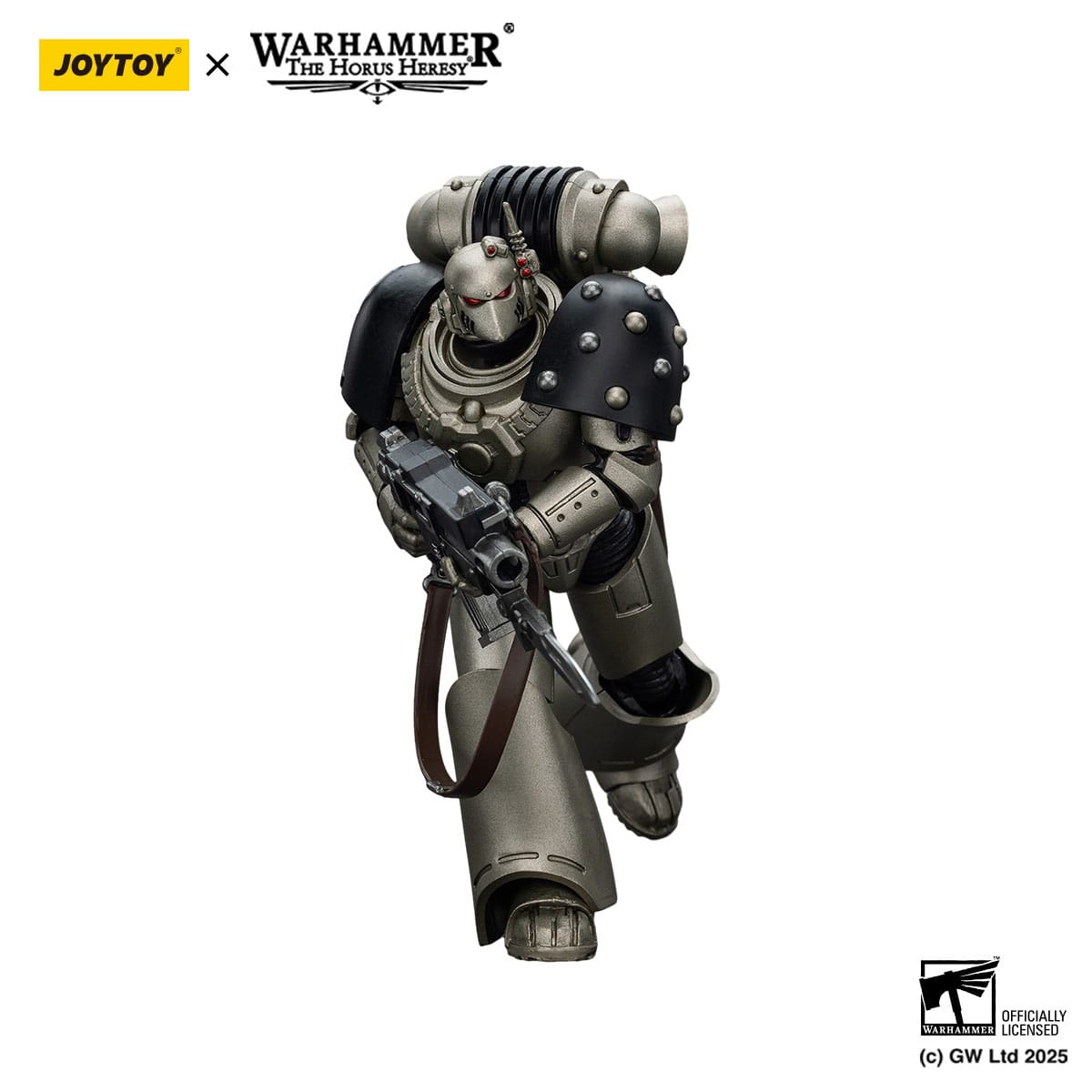 Warhammer: The Horus Heresy: Iron Warriors: MKVI Tactical Sergeant with Power Sword and Plasma Pistol - Joy Toy Action Figures