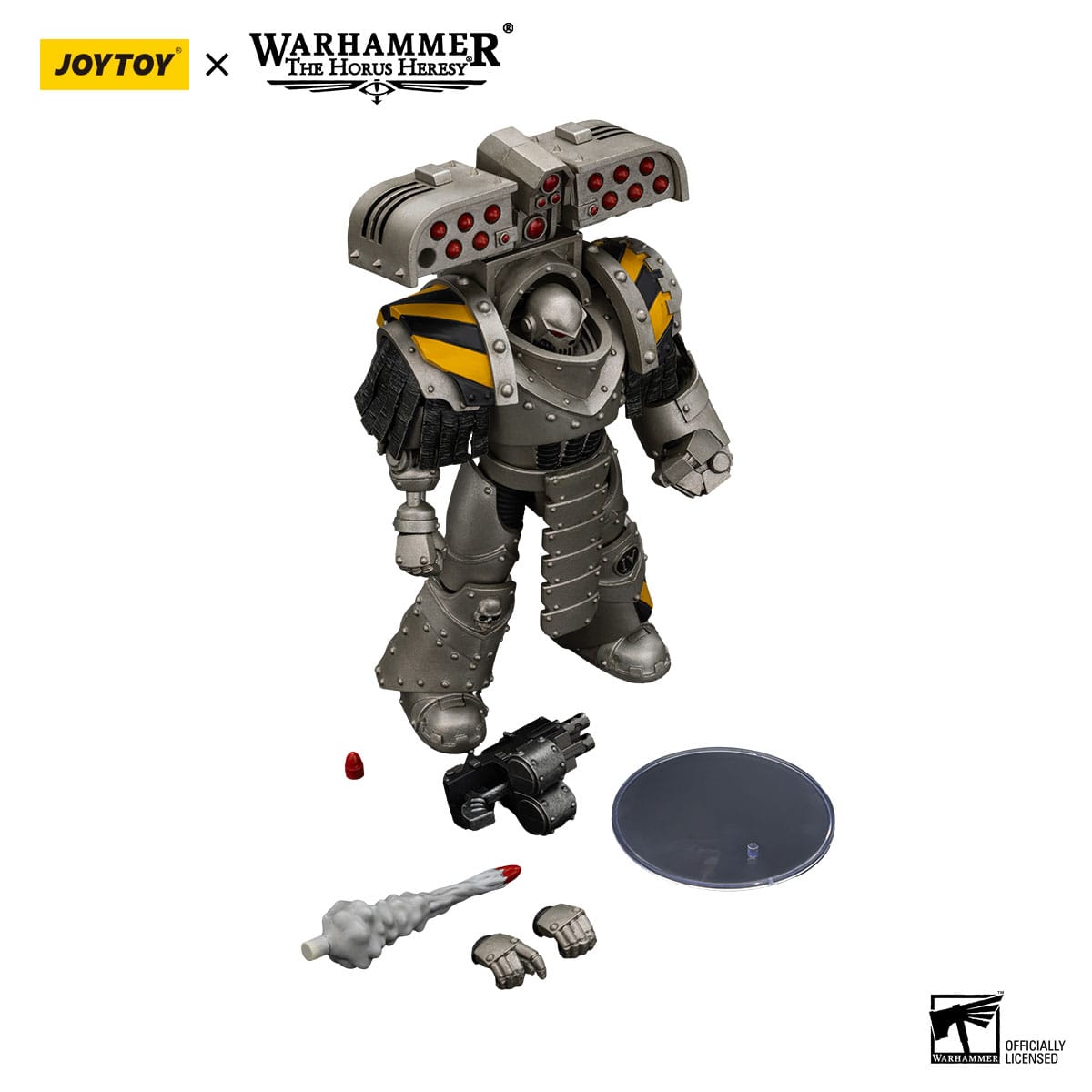 Warhammer: The Horus Heresy: Iron Warriors: Tyrant Siege Master Terminator with Rocket Launcher - Joy Toy Action Figures
