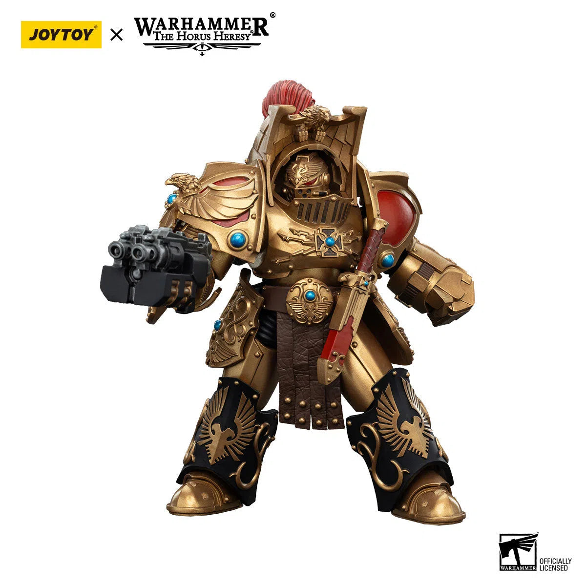 Warhammer: The Horus Heresy: Legio Custodes: Aquilon Terminator Squad: Aquilon With Lastrum Storm Bolter - Joy Toy Action Figures