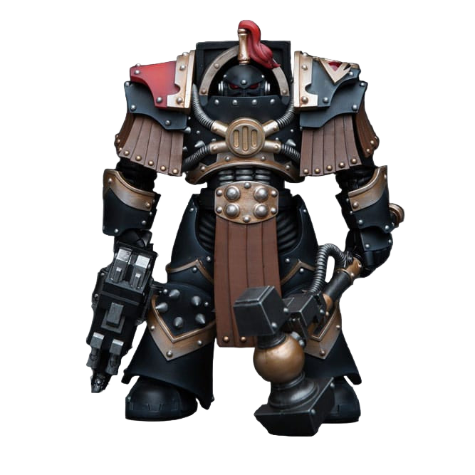 Warhammer: The Horus Heresy: Sons of Horus: Justaerin Terminator Squad Justaerin with Thunder Hammer: Action Figure - Joy Toy Action Figures