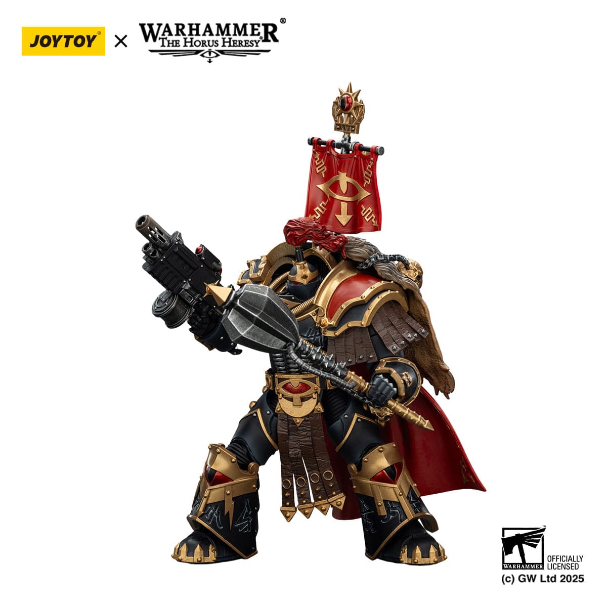 Warhammer: The Horus Heresy: Sons of Horus: Legion Cataphractii Praetorwith Combi-Melta and Power Maul: Action Figure - Joy Toy Action Figure