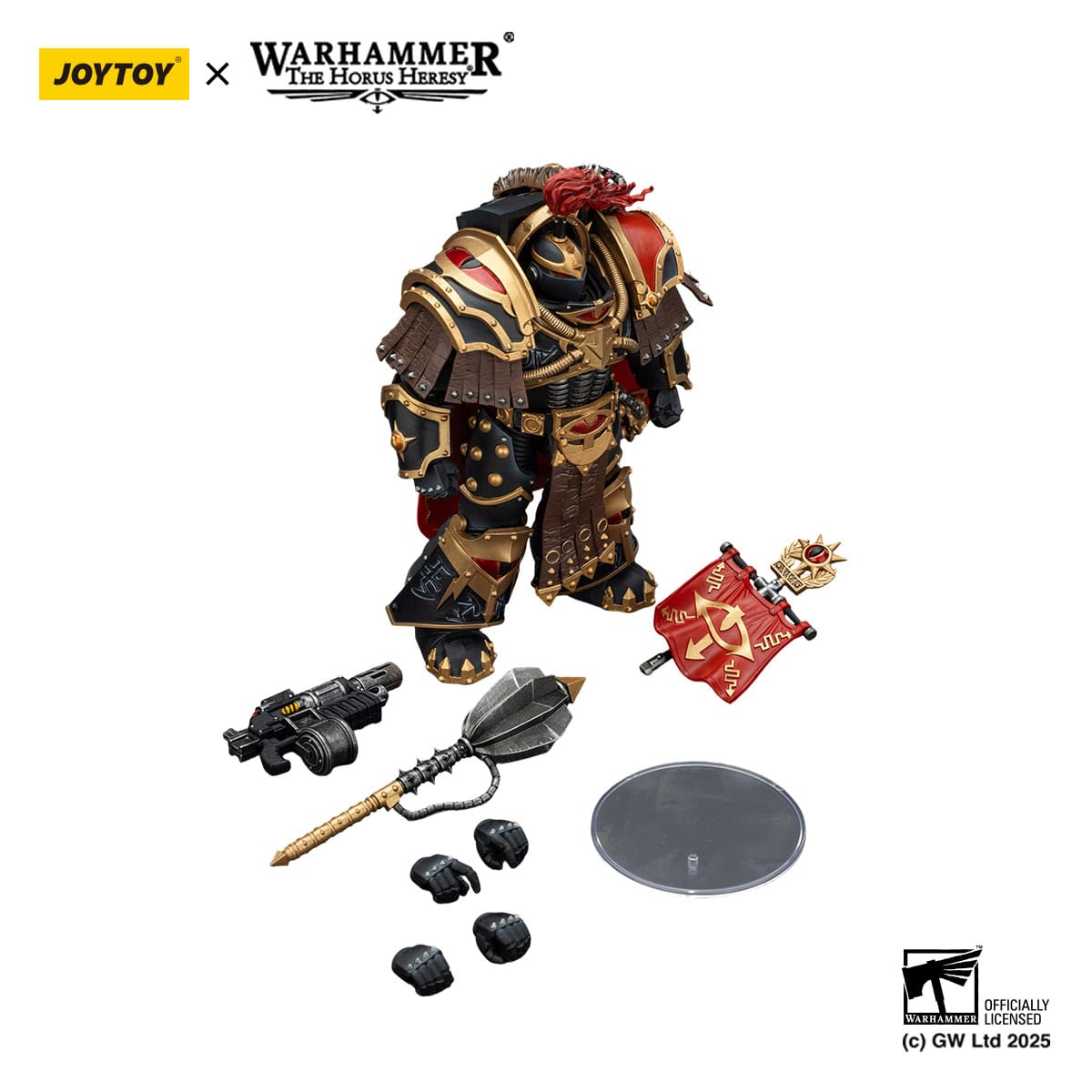Warhammer: The Horus Heresy: Sons of Horus: Legion Cataphractii Praetorwith Combi-Melta and Power Maul: Action Figure - Joy Toy Action Figure