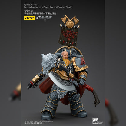 Warhammer The Horus Heresy: Space Wolves: Legion Praetor with Power Axe and Combat Shield: Joy Toy Joy Toy