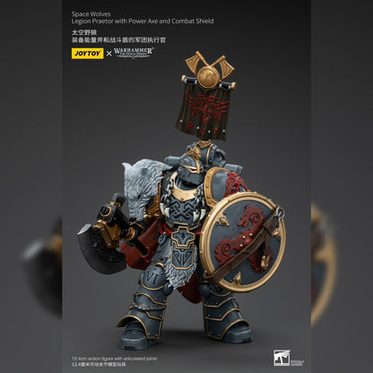 Warhammer The Horus Heresy: Space Wolves: Legion Praetor with Power Axe and Combat Shield: Joy Toy Joy Toy