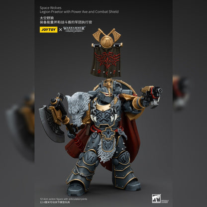 Warhammer The Horus Heresy: Space Wolves: Legion Praetor with Power Axe and Combat Shield: Joy Toy Joy Toy